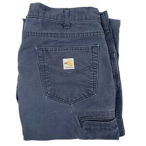 Carhartt FRB159 DNY Pants Men's 36x30 Navy Flame Resistant Work Carpenter Cat 2